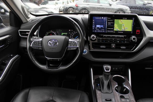 Toyota HIGHLANDER 2.5 AWD Hybrid Premium / Trekhaak / Panoramadak / 360Camera / Head-up / Leder / Keyless / 20'' / Navigatie / Stoelventilatie+Verwarming / Stuurverwarming / Dodehoek / DAB / ACC