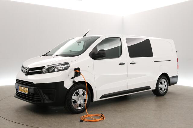 Toyota PROACE Extra Range 75 kWh L3H1 | SOH 93% | Snelladen | Dubbele Cabine | Elektrisch | Airco | Cruise | Carplay | 2xSchuifdeur | Navigatie