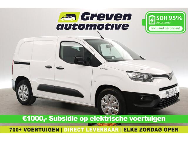 Toyota PROACE City 50 kWh | VERWACHT! | Snelladen | SOH 95% | Virtual Cockpit | 3 Zits | Airco | Cruise | Carplay | Parkeersens.