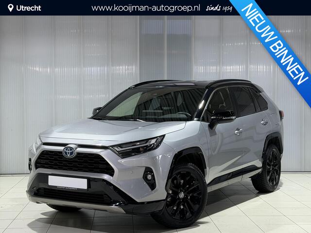 Toyota RAV4 2.5 Hybrid AWD Bi-Tone Automaat Navigatie, Stuurwiel- & Stoelverwarming, LED, PDC, LMV, Elek. bestuurdersstoel, Leder/alcantara