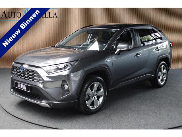 Toyota RAV4 2.5 Hybrid AWD Leer Navi Pano JBL sound Trekhaak Stoelverwarming voor en achter Camera PDC Stoelventilatie LM velgen