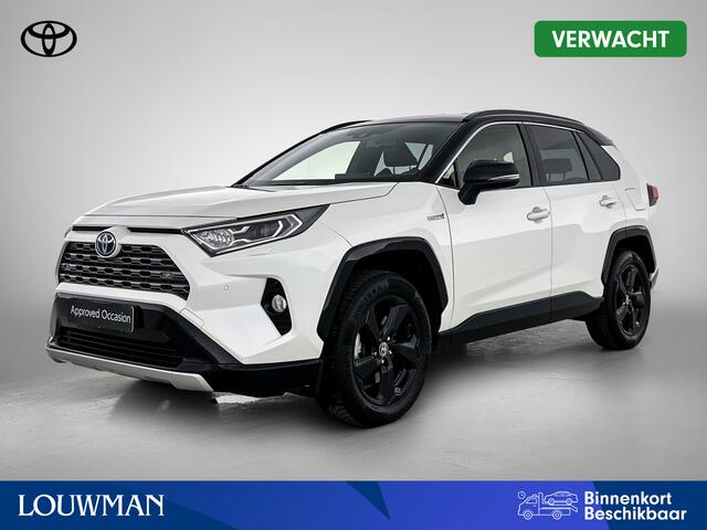 Toyota RAV4 2.5 Hybrid AWD Bi-Tone | 1650KG trekgewicht | Stoel+stuurverwarming | Elektrische Achterklep | Parkeersensoren Voor+achter | Draadloze telefoonlader | Apple CarPlay/Android Auto | Cruise Control Adaptive |