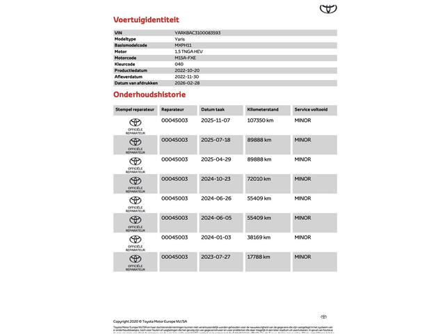Toyota YARIS 1.5 Hybrid Style