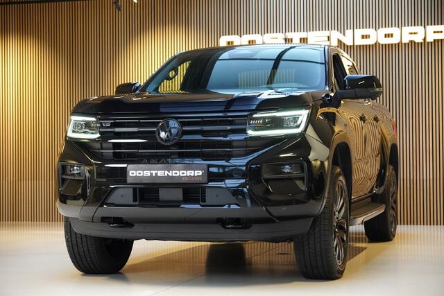 Volkswagen AMAROK 3.0TDI/240pk 4Motion Plus Cab Aventura BLACKSTYLE (2 persoons/ grijs kenteken)|2024|Leer|Trekhaak|360 Camera|Virtual Cockpit|Blindspot|21"Blackstyle|Blackstyle Roll Cover|IQ LED|PDC|Harman/Kardon|Cruise+ACC