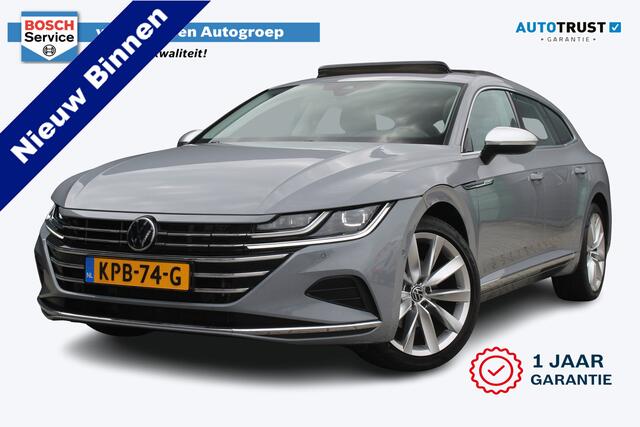 Volkswagen Arteon Shooting Brake 1.4 TSI eHybrid Elegance Business+ | Incl. 12 maanden garantie | Trekhaak | Schuif/kantel dak | Stoelen verwarmd | Achteruitrijcamera | Parkeersensoren | Apple carplay/Android auto | Climate control | Adaptive cruise control | Airco | Bluet