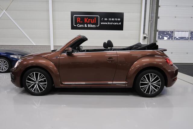Volkswagen BEETLE (NEW) Cabriolet 1.2 TSI Sound 2018 Airco-ecc Navigatie App connect Stoelverwarming Windscherm 1e Eigenares Dealer onderhouden 17 inch Sportvelgen Zeer nette staat Dark Bronze metallic