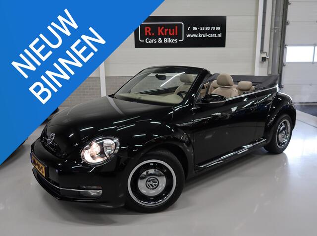 Volkswagen BEETLE (NEW) Cabriolet 1.2 TSI Design BMT Beige Leer Stoelverwarming Airco-ecc PDC 17 inch Circle Black sportvelgen Cruisecontrol Windscherm Boekjes Zeer nette staat Elektrische kap