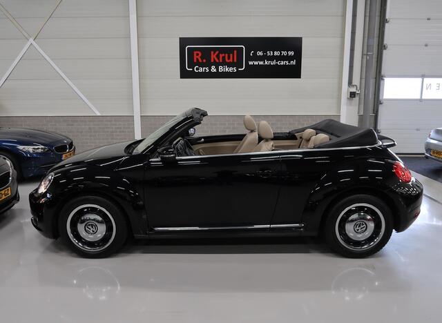 Volkswagen BEETLE (NEW) Cabriolet 1.2 TSI Design BMT Beige Leer Stoelverwarming Airco-ecc PDC 17 inch Circle Black sportvelgen Cruisecontrol Windscherm Boekjes Zeer nette staat Elektrische kap