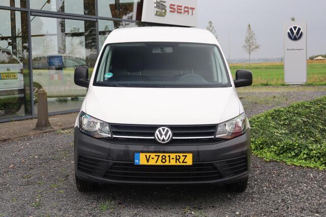 Volkswagen CADDY 2.0 TDI L1H1 BMT Economy Business 75PK/55kW navigatie imperial leder hoezen dichte achterdeuren trekhaak cruise control airco zijwand bekleding imperaal dakdrager laadvloer NL auto 1e eigenaar nieuw door ons geleverd en onderhouden