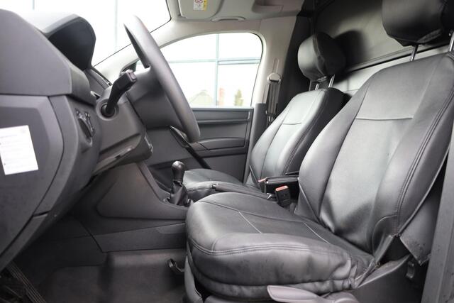 Volkswagen CADDY 2.0 TDI L1H1 BMT Economy Business 75PK/55kW navigatie imperial leder hoezen dichte achterdeuren trekhaak cruise control airco zijwand bekleding imperaal dakdrager laadvloer NL auto 1e eigenaar nieuw door ons geleverd en onderhouden