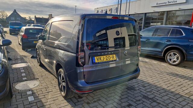 Volkswagen CADDY Cargo 2.0 TDI 1st Edition ACC, side assist, LED koplampen, 17" LMV, discover navigatie, digital cockpit pro, laadruimte bekleding, alarm, climatic airco, achterdeuren met ruit, parkeersensoren voor en achter, verwarmde voorruit, keyless go
