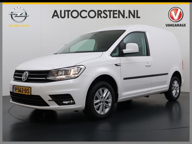 Volkswagen CADDY 2.0TDI Automaat Airco Navi Cruise Control Comfort-Stoelen Pdc Bluetooth Lmv Euro 6 L1H1 BMT Highline Achterklep Schuifdeur Zijruit Betonplex Vloer Lat om Lat Inbouwkast 1ste Eigenaar Unieke km.stand! Origineel Nederlandse Auto incl. NAP