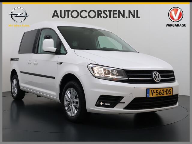 Volkswagen CADDY 2.0TDI Automaat Airco Navi Cruise Control Comfort-Stoelen Pdc Bluetooth Lmv Euro 6 L1H1 BMT Highline Achterklep Schuifdeur Zijruit Betonplex Vloer Lat om Lat Inbouwkast 1ste Eigenaar Unieke km.stand! Origineel Nederlandse Auto incl. NAP