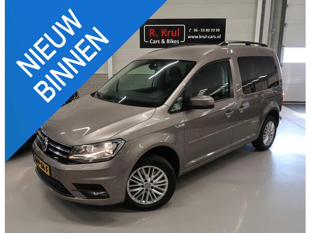 Volkswagen CADDY 1.4 TSI Comfortline 5 zitplaatsen, 2x schuifdeur, airco-ecc, app connect, stoelverwarming, pdc, multifunctioneel stuurwiel, extra getint glas, boekjes aanwezig, sportvelgen