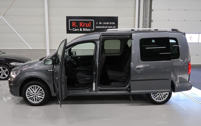 Volkswagen CADDY MAXI 1.4 TSI DSG Automaat 7 persoons ACC ECC App connect Cruise Control Airco Navigatie Multifunctioneel stuur Extra getint glas Sportvelgen Dealer onderhouden Nieuwstaat