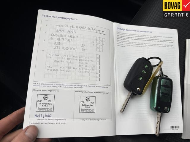 Volkswagen CADDY MAXI 1.4 TSI L2H1 BMT BLACK EDITION DSG Bestel BTW/BPM VRIJ! ( Airco, Navigatie,Trekhaak, 17 inch LMV ) RIJKLAARPRIJS!