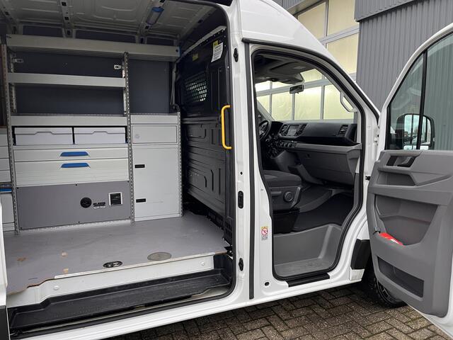 Volkswagen CRAFTER 35 2.0 TDI L3H3 Werkplaats inrichting Kast Inrichting Servicewagen Omvormer Standkachel Airco Cruise controle Camera Sortimo inrichting 1e eigenaar Dealer onderhouden Euro 6 Bpm vrij voor particulier gebruik