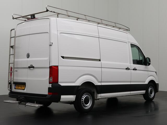 Volkswagen CRAFTER 2.0TDI L3H3 | Kastinrichting | Imperiaal | Trekhaak | Navigatie | Airco | Cruise | 3-Persoons | Betimmering