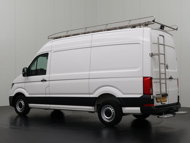 Volkswagen CRAFTER 2.0TDI L3H3 | Kastinrichting | Imperiaal | Trekhaak | Navigatie | Airco | Cruise | 3-Persoons | Betimmering