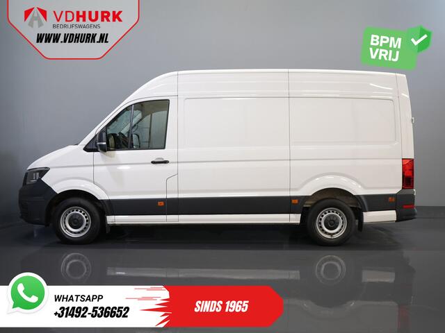 Volkswagen CRAFTER 35 2.0 TDI 140 pk DSG Aut. L3H3 BPM VRIJ! Carplay/ Camera/ Cruise/ Trekhaak/ Betimmerd/ Airco