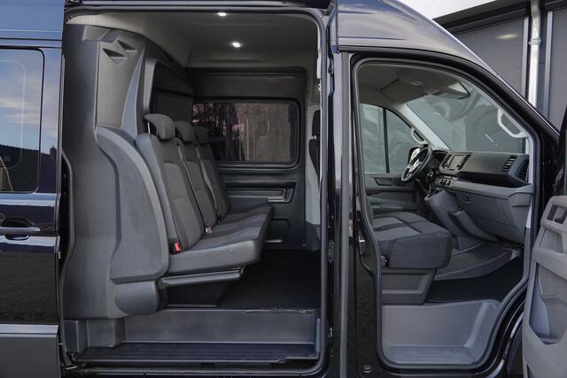Volkswagen CRAFTER L3H2 | 2.0Tdi 140Pk Aut. | 35 | Dubbele Cabine | 6-Persoons | Trekhaak | 17'' | Deepblack
