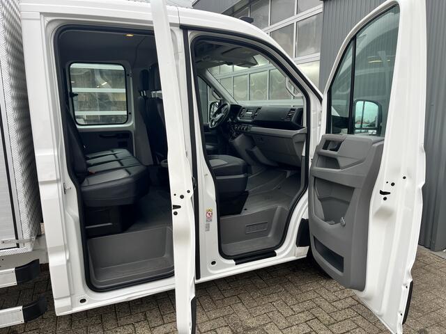 Volkswagen CRAFTER 35 2.0 TDI Maxi DC L4H1 Kipper 3000kg trekgewicht Euro 6 Airco Cruise controle 6-Persoons Telefoonverbinding Gereedschapskist Kieper Open laadbak Pick-up Bpm vrij