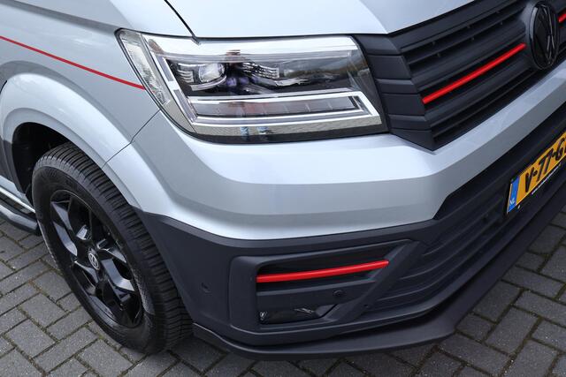 Volkswagen CRAFTER 35 2.0 TDI 140pk DSG L3H3 Exclusive Trekhaak Camera Leder Led Sidebars Zonneklep Navigatie Bijrijdersbank