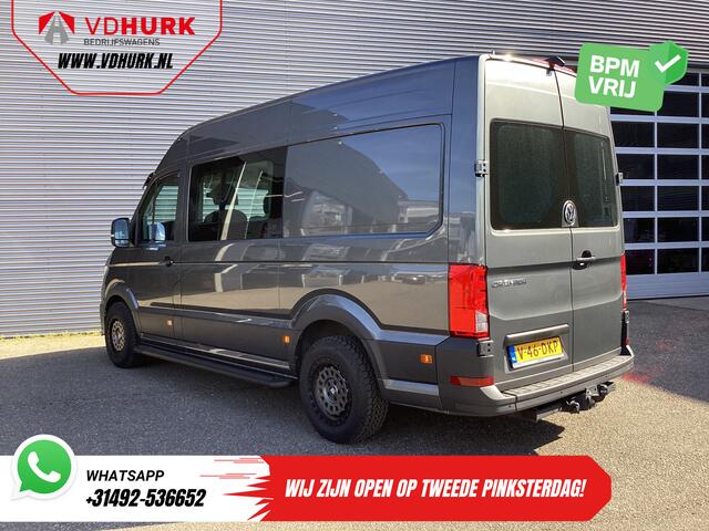 Volkswagen CRAFTER 2.0 TDI 180 pk DSG Aut. L3H3 DC Dubbel Cabine LED/ Adapt.Cruise/ Carplay/ Gev.Stoel/ Airco/ Navi/ Camera/ PDC/ 17"LMV/ Trekhaak