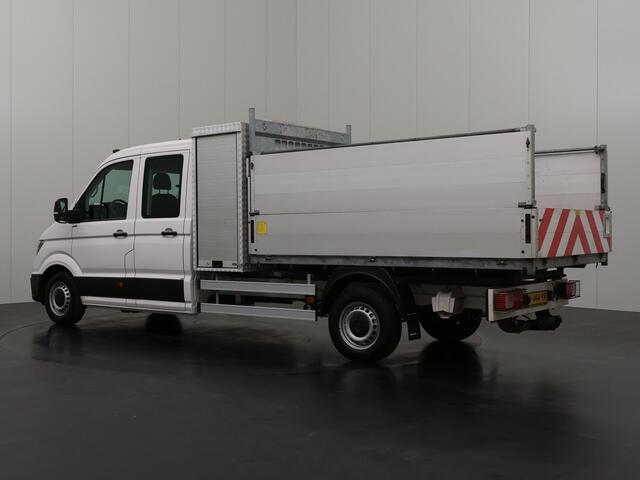 Volkswagen CRAFTER 2.0TDI 140PK Dubbele Cabine Kipper | Trekhaak 3000Kg | Werkkist | 6-Persoons | Airco | Standverwarming