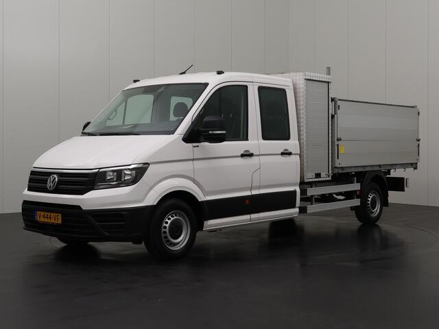 Volkswagen CRAFTER 2.0TDI 140PK Dubbele Cabine Kipper | Trekhaak 3000Kg | Werkkist | 6-Persoons | Airco | Standverwarming