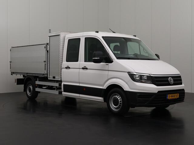 Volkswagen CRAFTER 2.0TDI 140PK Dubbele Cabine Kipper | Trekhaak 3000Kg | Werkkist | 6-Persoons | Airco | Standverwarming