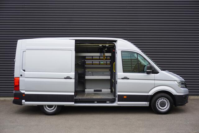 Volkswagen CRAFTER 140pk L3H3/L2H2 Kraan Hijskraan Werkplaats inrichting LED Camera Navigatie Apple Carplay