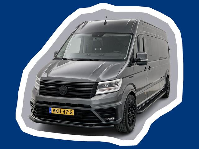 Volkswagen CRAFTER 35 2.0 TDI L4H3 DC 177pk Leder Schuifdeur L+R Dubbele cabine Led Adaptieve cruise control Standkachel Treeplanken Trekhaak Geveerde stoel