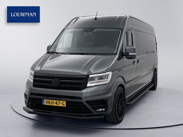 Volkswagen CRAFTER 35 2.0 TDI L4H3 DC 177pk Leder Schuifdeur L+R Dubbele cabine Led Adaptieve cruise control Standkachel Treeplanken Trekhaak Geveerde stoel
