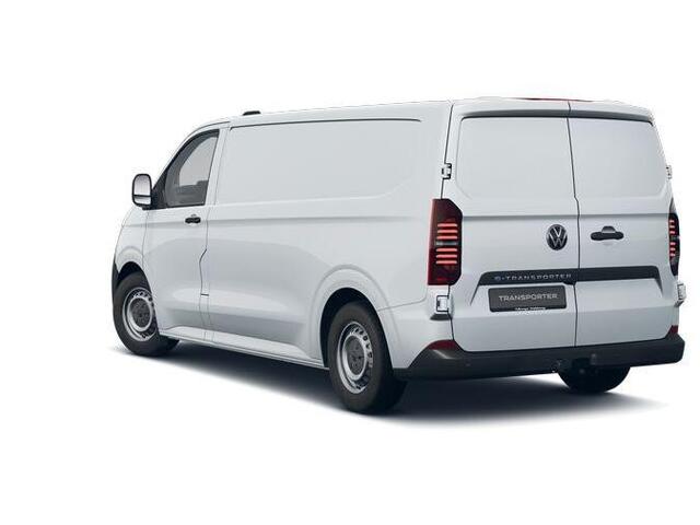 Volkswagen E-Transporter Bedrijfswagens Bestelwagen L2 elektromotor 100 kW (136 pk) 3500 m | Trekhaak | Parkeersensoren achter | Houten laadvloer | Achterdeuren