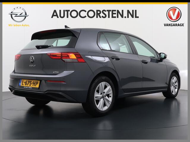 Volkswagen GOLF 1.0 eTSI 111PK AUT-7 Nieuw Model Adap.Cruise Virtual Cockpit Apple Carplay Android APP-Connect Navi Ecc Pdc Life Stoel+Stuurverwarming Lmv Mirrorlink DAB Led Isofix Keyless mild hybride Complete Volkswagen Golf mild hybride!