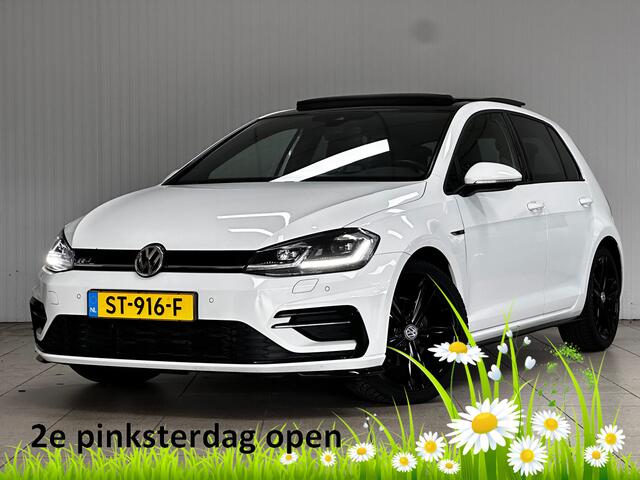 Volkswagen GOLF 1.5 TSI Highline R-Line/ Trekhaak/ 150pk!/ Panorama-Dak/ Virtual Dashb./ Keyless/ Zwarte-Hemel/ Apple + Android/ LED V+A/ 18'' LMV/ DAB+/Dode-Hoek DET./ Stoelverw./ Adaptive Cruise/ PDC V+A/ Extra getint glas.