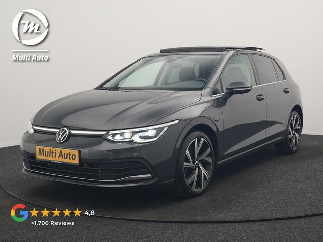 Volkswagen GOLF 1.4 eHybrid Style PHEV 204pk Dealer O.H. | Trekhaak Af Fabriek | Panodak | Adaptive Cruise | Camera | IQ Light | Alcantara Sportstoelen Memory & Massage | Sfeerverlichting | Apple Carplay | Stoelen & Stuur Verwarmd | Blis | Keyless | Plug In Hybrid |