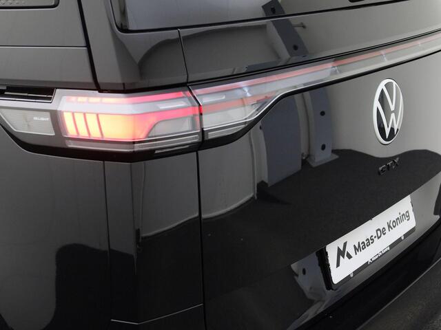 Volkswagen ID. Buzz GTX Elektromotor 250 kW (340 pk) · 7-zits pakket · Assistance pakket plus · Design pakket plus · Multimedia pakket plus · Open & close pakket plus · Trekhaak, elektrisch uitklapbaar, mechanisch inklapbaar ·