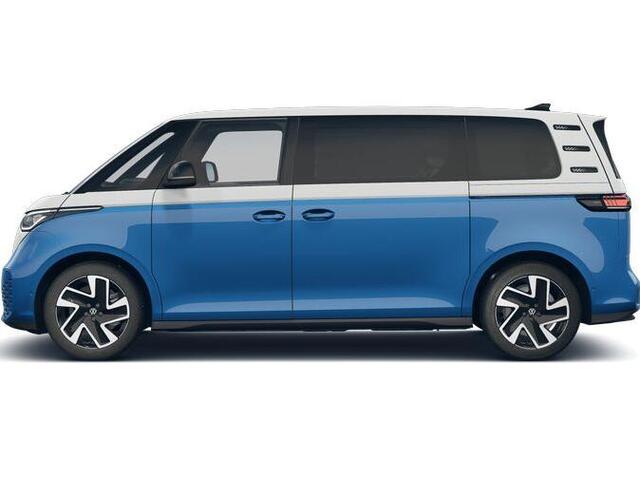 Volkswagen ID. Buzz Bedrijfswagens Pro Bulli Limited Elektromotor 210 kW (286 pk) 323 | 7-zits | Trekhaak | Schuifdeuren met sluithulp | IQ Lights | 20 inch 'Solna' velgen |Seaqual bekleding |