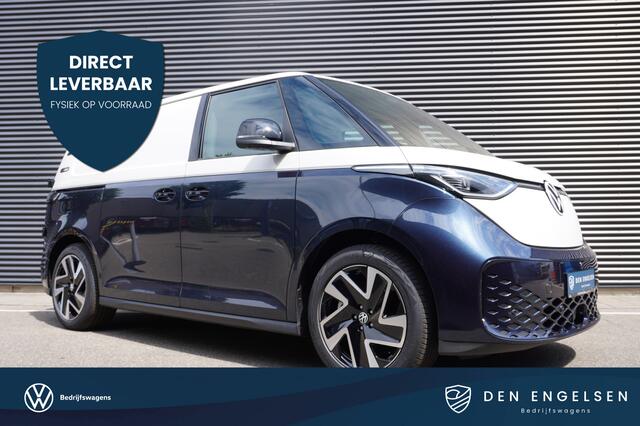 Volkswagen ID. Buzz Cargo ID. Buzz Cargo 340 pk 4-Motion ID. Buzz Cargo 340 pk 4-Motion, Anniversary Edition, Achteruitrijcamera, Comfortstoelen met armleuning, Navigatie, Achterdeuren zonder ruit, Trekhaak, Warmtepomp, Schuifdeur rechts en links