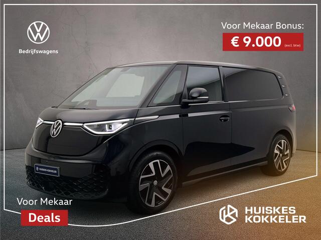 Volkswagen ID. Buzz Cargo Bulli Edition 340pk 79 kWh 4MOTION > netto prijs excl. BTW en kosten rijklaarmaken < | Trekhaak | ACC | Apple Carplay / Android Auto |