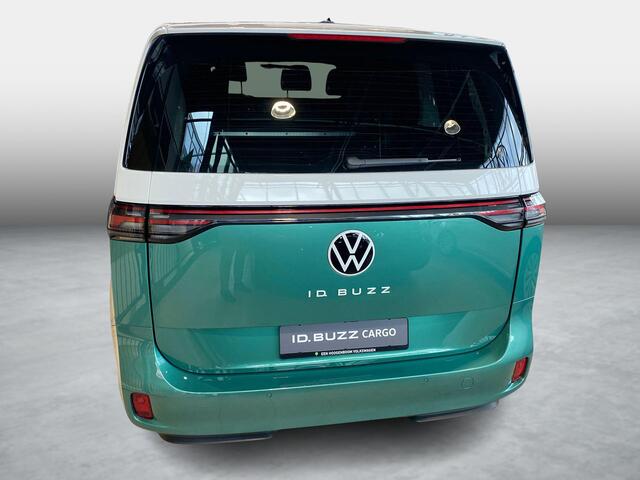 Volkswagen ID. Buzz Cargo Bedrijfswagens Anniversary Edition Elektromotor 4M 250kW (340 pk) | 4 Motion | Elektrische schuifdeur links en rechts | Open en close plus pakket | DAB+ | Achteruitrijcamera | Achterlichten LED |
