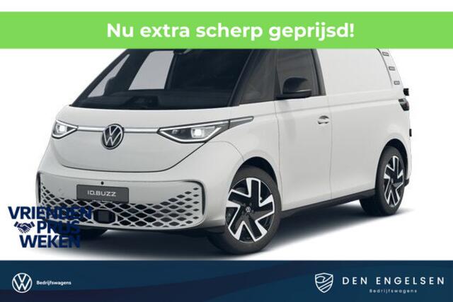 Volkswagen ID. Buzz Cargo ID. Buzz Cargo 286 pk Bulli Edition, Achteruitrijcamera, Bijrijdersbank, Navigatie, Achterdeuren, Trekhaak, Warmtepomp