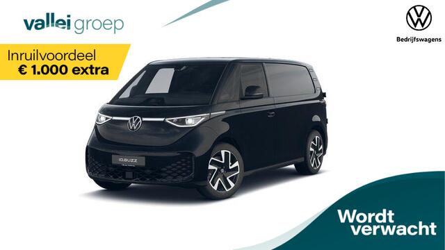 Volkswagen ID. Buzz Cargo Bulli Limited Edition 210kW 286pk Open&close pakket 2 | Trekhaak | Leder stuur verwarmbaar | 20" L.M. Wielen | Apple carplay/Android auto | Stoelverwarming | Led | Camera