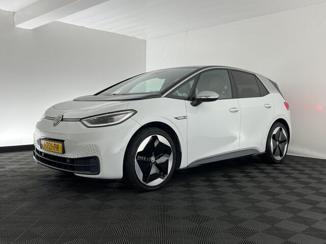 Volkswagen ID.3 First Max 58 kWh [ 3-Fase-11kW ] {SOH-89%} (INCL-BTW) *HEATPUMP | PANO | HEAD-UP | ADAPTIVE-CRUISE | IQ-LIGHTS | BLINDSPOT | CAMERA | KEYLESS | MICROFIBRE | AMBIENTLIGHT | NAVI-FULLMAP | DAB+ | ECC | HEATED-SPORTSEATS | DIGI-COCKPIT |