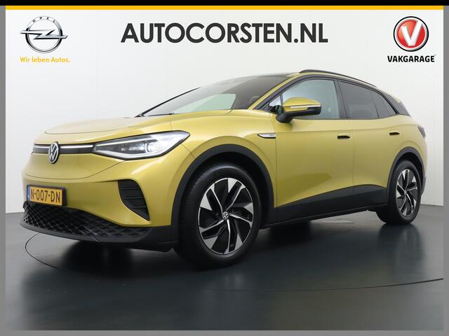 Volkswagen ID.4 Pro Max 77kWh Ergo-Active Elek. Stoelen Memory Trekhaak Warmtepomp Panoramadak Head-Up 360°Camera Apple Carplay Android Auto Adap.Cruise Elek.Achterklep Stoel+Stuurverwarming DAB Keyless Advanced 1e Eigenaar Origineel Nederlandse Auto Zeer Compleet!