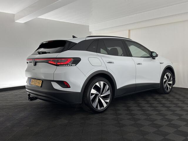 Volkswagen ID.4 Business 77 kWh [ 3-Fase-11kW ] {SOH-83%} (INCL.BTW) *LEATHER-FABRIC | ADAPTIVE-CRUISE | FULL-LED | HEATED-COMFORTSEATS | KEYLESS | CAMERA | DIGI-COCKPIT | DAB | NAVI-FULLMAP | PRIVACY-GLASS | ECC | PDC | TOWBAR | 19''ALU*