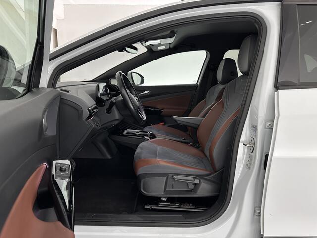 Volkswagen ID.4 Business 77 kWh [ 3-Fase-11kW ] {SOH-83%} (INCL.BTW) *LEATHER-FABRIC | ADAPTIVE-CRUISE | FULL-LED | HEATED-COMFORTSEATS | KEYLESS | CAMERA | DIGI-COCKPIT | DAB | NAVI-FULLMAP | PRIVACY-GLASS | ECC | PDC | TOWBAR | 19''ALU*