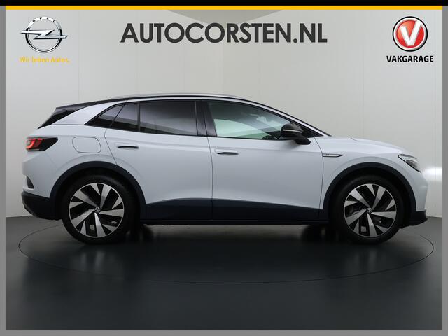 Volkswagen ID.4 First 82kWh SOH 90% Warmtepomp Trekhaak Camera Adap.Cruise Apple Carplay Android Auto Stuur+Stoelverwarming Navi Ecc Pdc Lmv 20" Led Wifi Voorruitverwarming DAB Isofix Verkeersbord detectie 1.000KG Trekgewicht 1e Eigenaar Dealeronderhouden